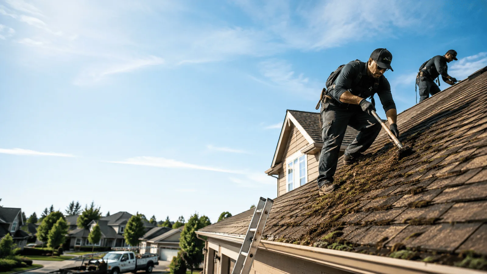 Roof Moss Removal in Rosharon, TX near me